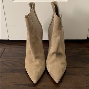 Nude Burberry Stilletto Booties